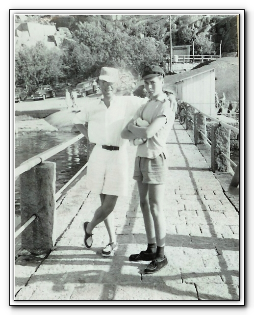 1956 Far o Icke pa Badholmsbron.jpg